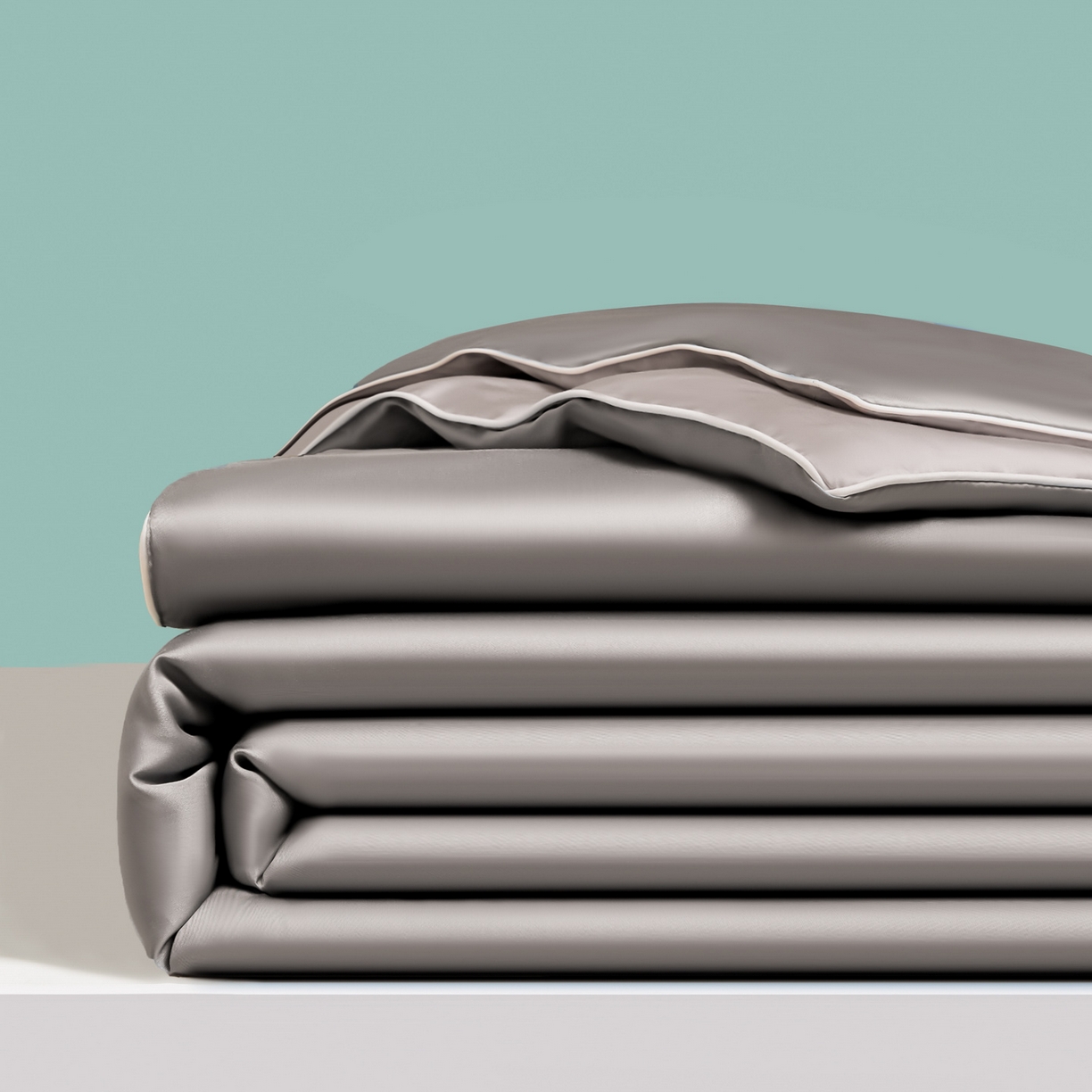 91家纺网 家纺一手货源 找家纺 （总）绒城 2026春夏新款双拼色莱赛尔天丝夏被夏凉被空调被-天纯系列