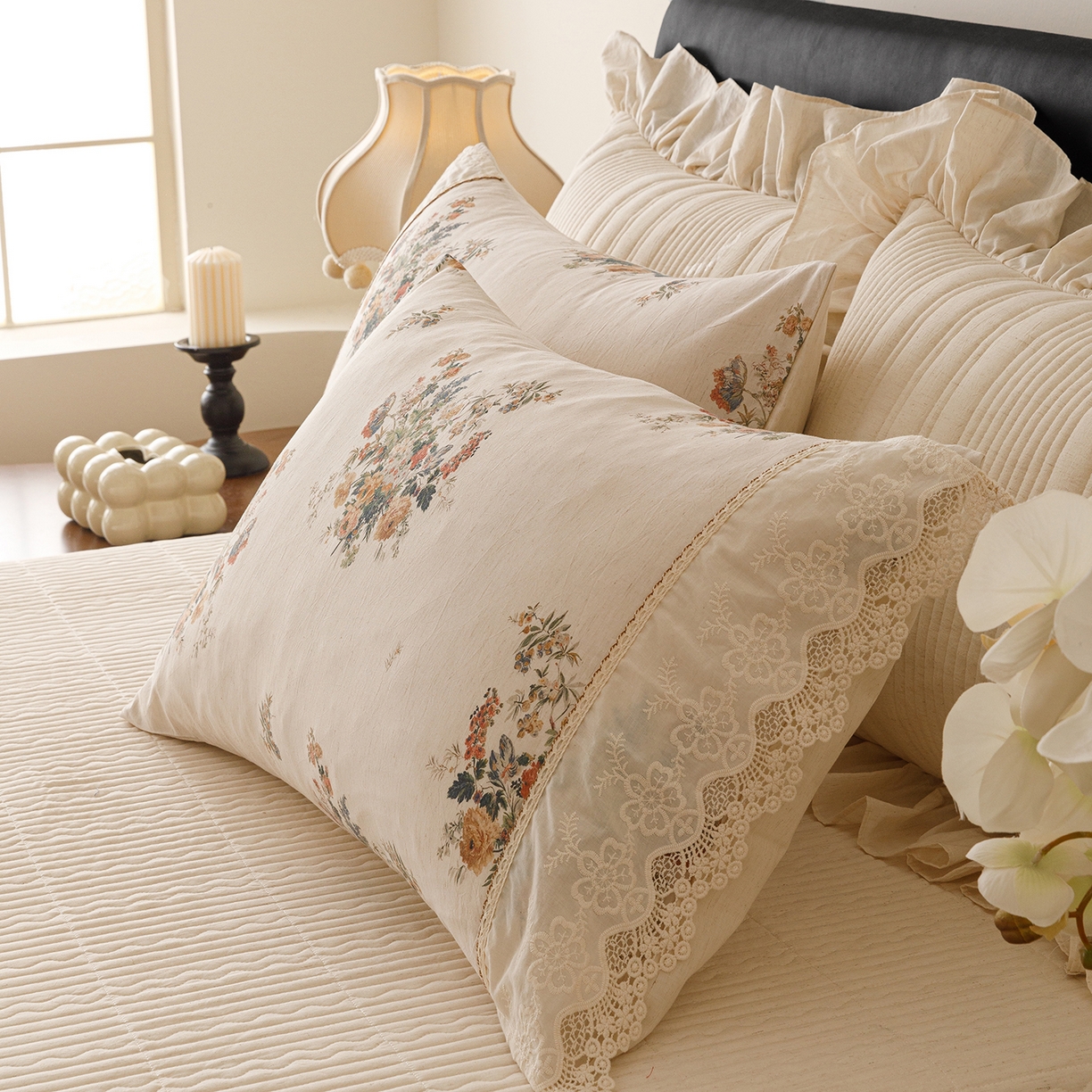 91家纺网 家纺一手货源 找家纺 菊上家纺 2026新款棉麻床盖四件套-飞鸟系列 棉麻-寻野