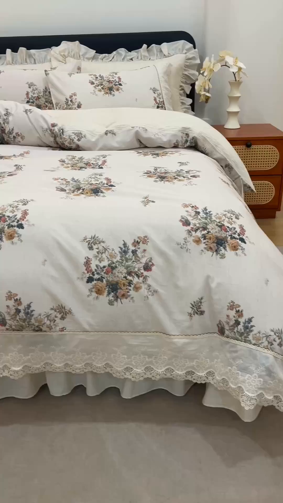 91家纺网 家纺一手货源 找家纺 菊上家纺 2026新款棉麻床盖四件套-飞鸟系列 棉麻-寻野