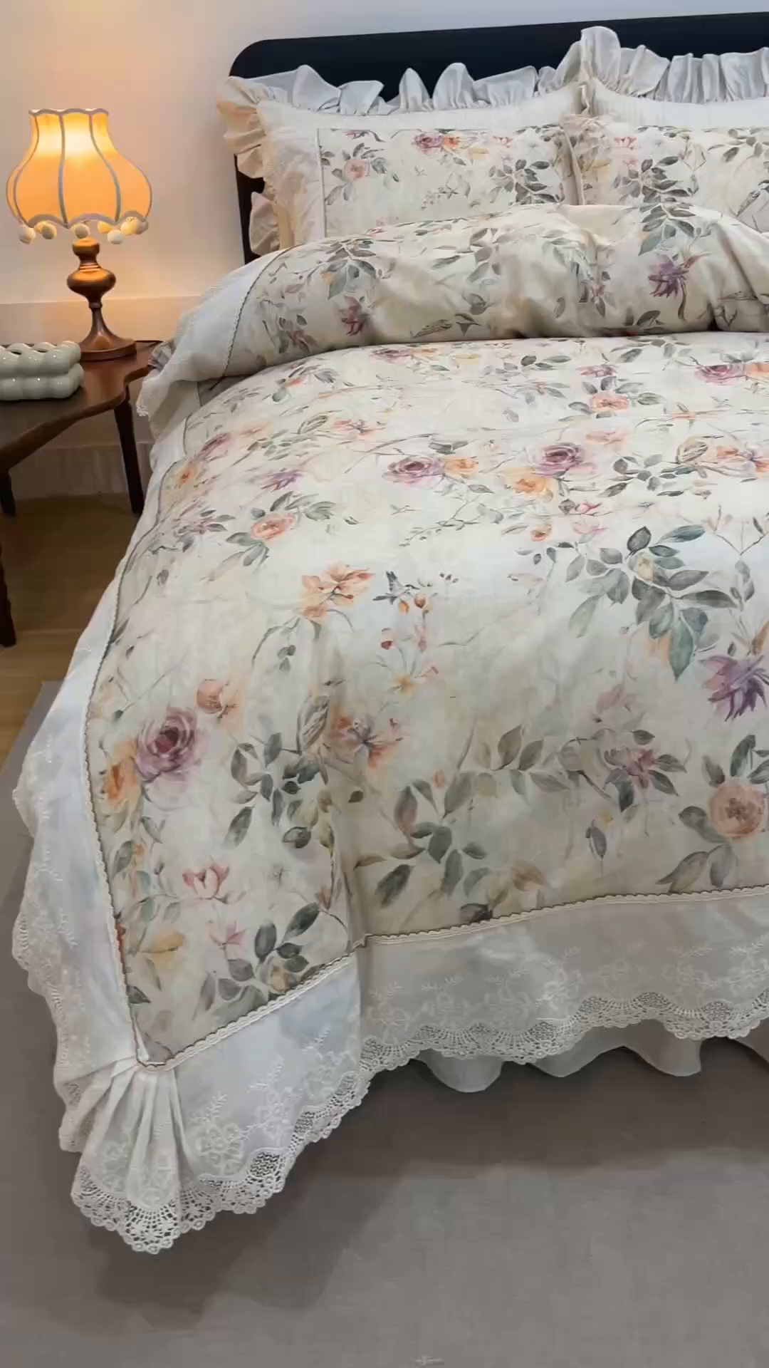 91家纺网 家纺一手货源 找家纺 （总）菊上家纺 2026新款棉麻床盖四件套-飞鸟系列