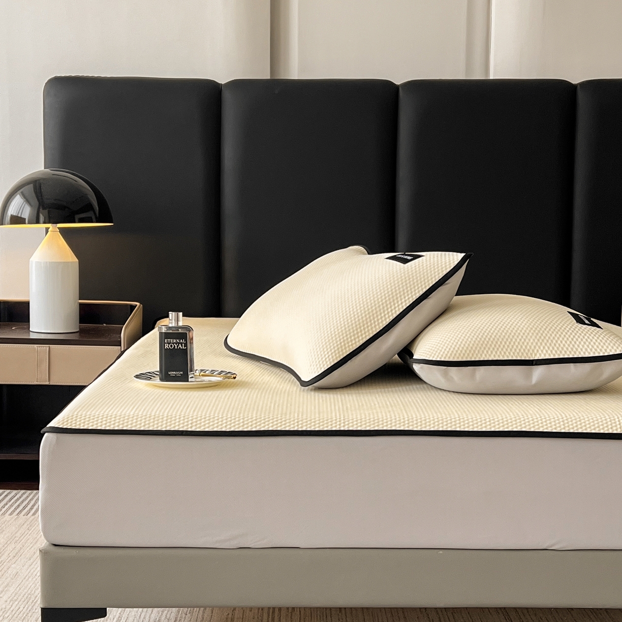 91家纺网 家纺一手货源 找家纺 （总）禧禾 2026春夏新款PE泡小豆提花华夫格凉席席子-简约生活