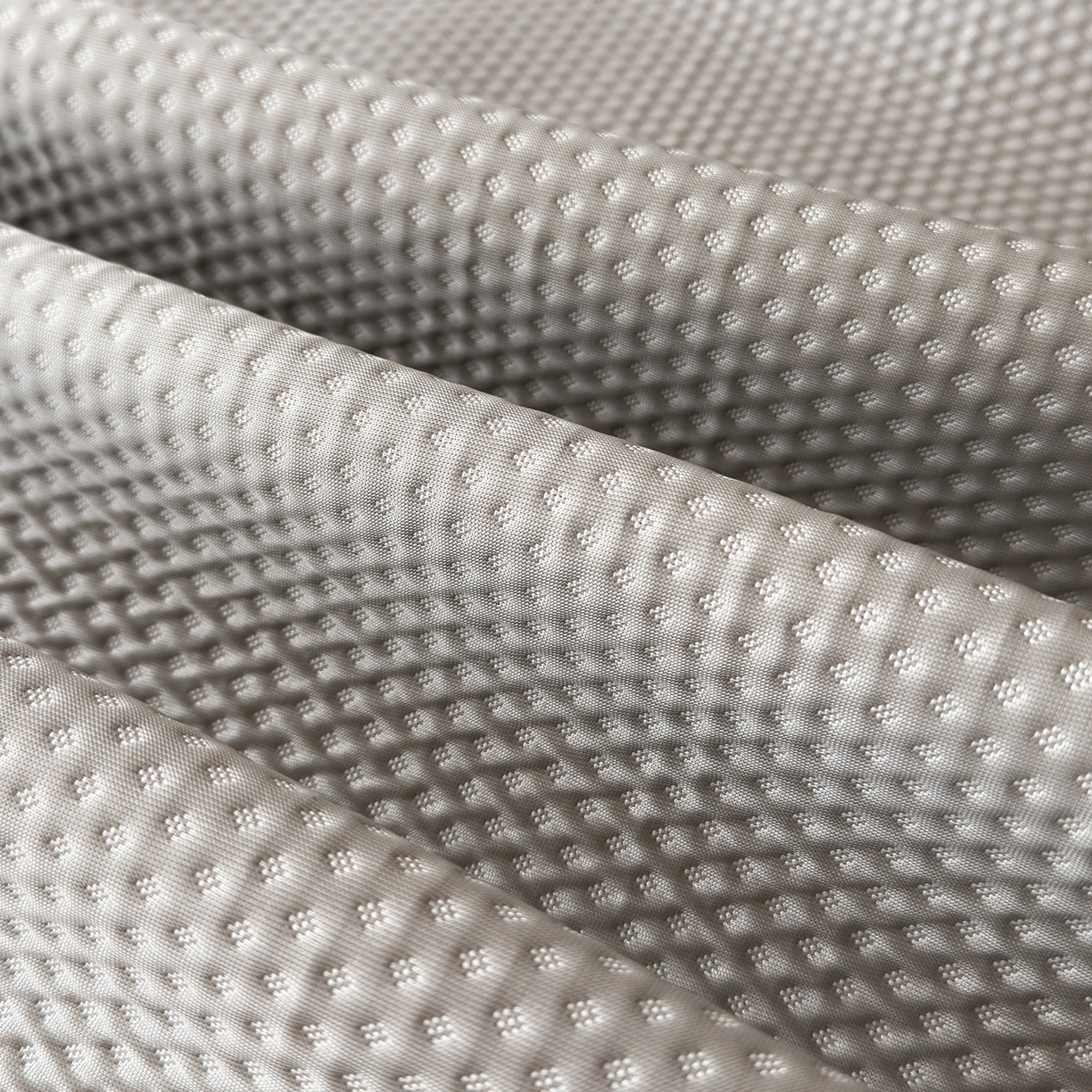 91家纺网 家纺一手货源 找家纺 禧禾 2026春夏新款PE泡小豆提花华夫格凉席席子-简约生活 简约生活-浅灰