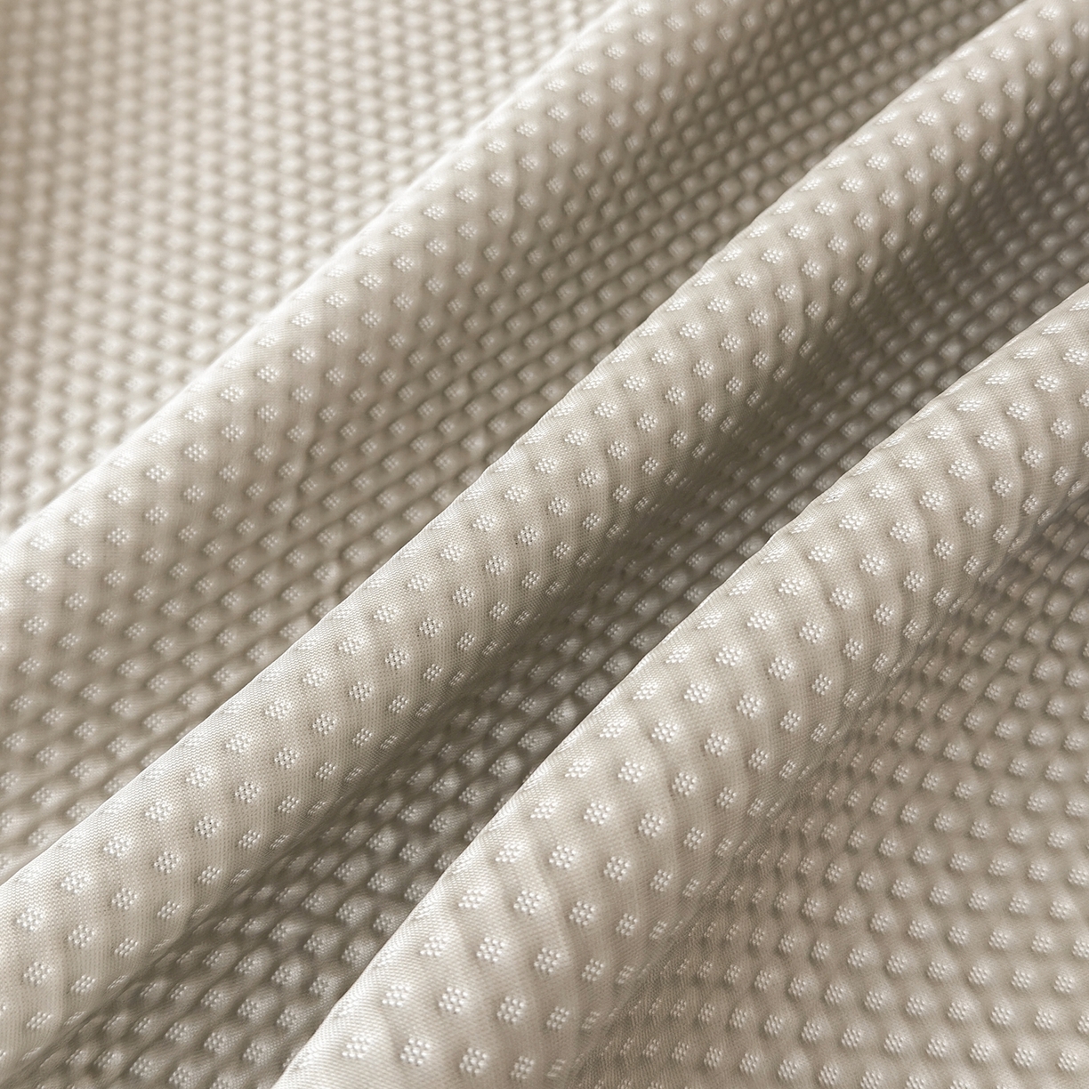 91家纺网 家纺一手货源 找家纺 禧禾 2026春夏新款PE泡小豆提花华夫格凉席席子-简约生活 简约生活-香槟