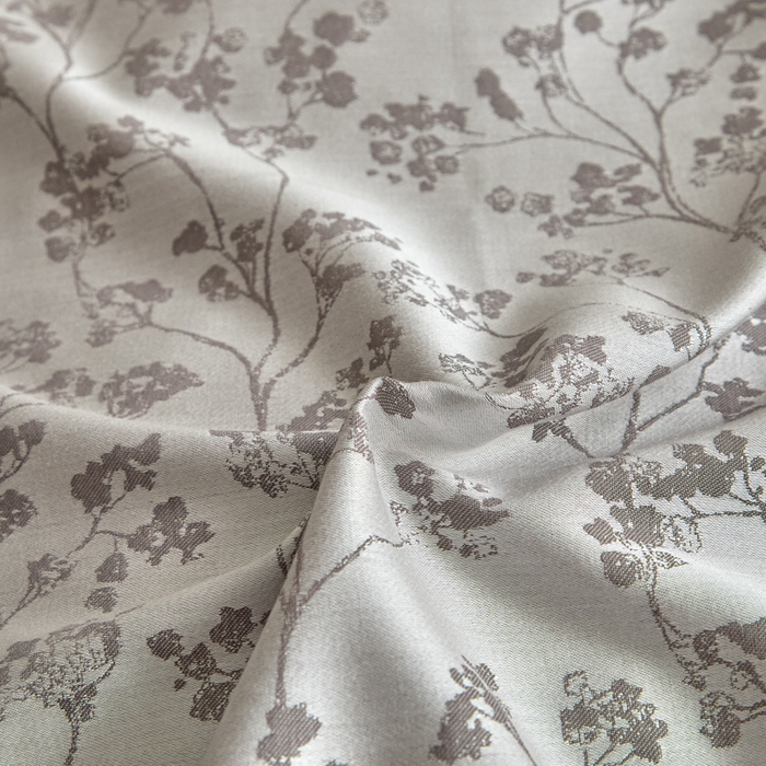 91家纺网 家纺一手货源 找家纺 琪格格纺织 2026新款色织天丝棉提花四件套 春絮-灰