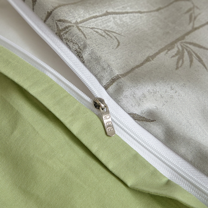 91家纺网 家纺一手货源 找家纺 琪格格纺织 2026新款色织天丝棉提花四件套 竹溪-绿