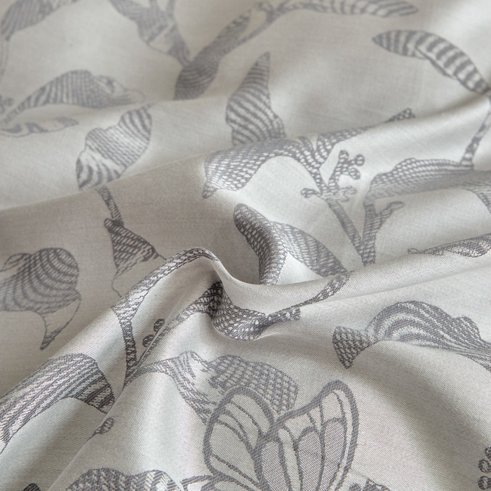 91家纺网 家纺一手货源 找家纺 琪格格纺织 2026新款色织天丝棉提花四件套 初叶