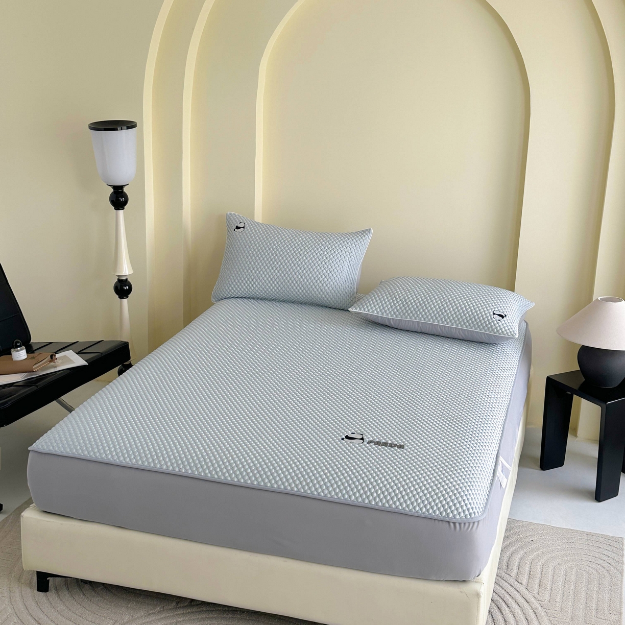 91家纺网 家纺一手货源 找家纺 （总）禧禾 2026新款高冰感豆豆太空席