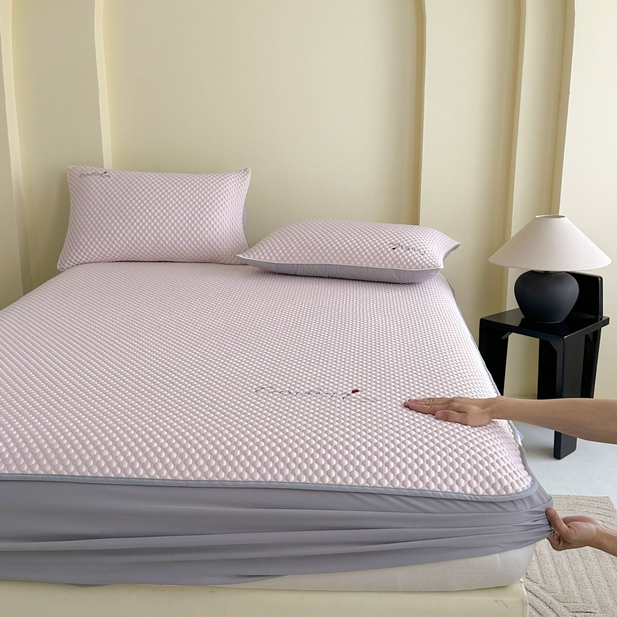 91家纺网 家纺一手货源 找家纺 （总）禧禾 2026新款高冰感豆豆太空席