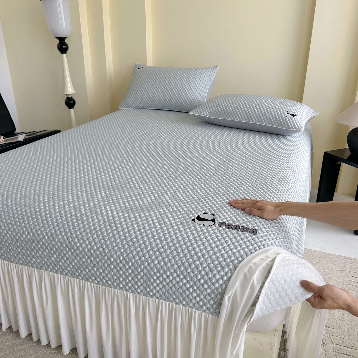 91家纺网 家纺一手货源 找家纺 （总）禧禾 2026新款高冰感豆豆太空席