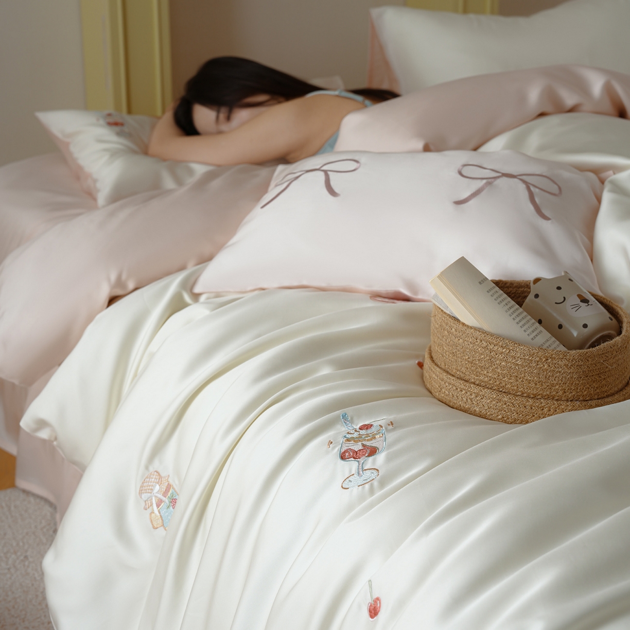 91家纺网 家纺一手货源 找家纺 （总）简纯主义 2026新款60s奥地利进口兰精天丝四件套-泡泡莓果