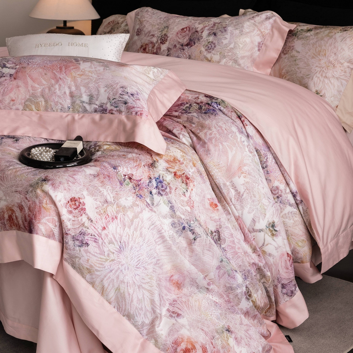 （总）馨蕊家居 2026新款100S澳棉全棉纯棉数码印花四件套-朵涵