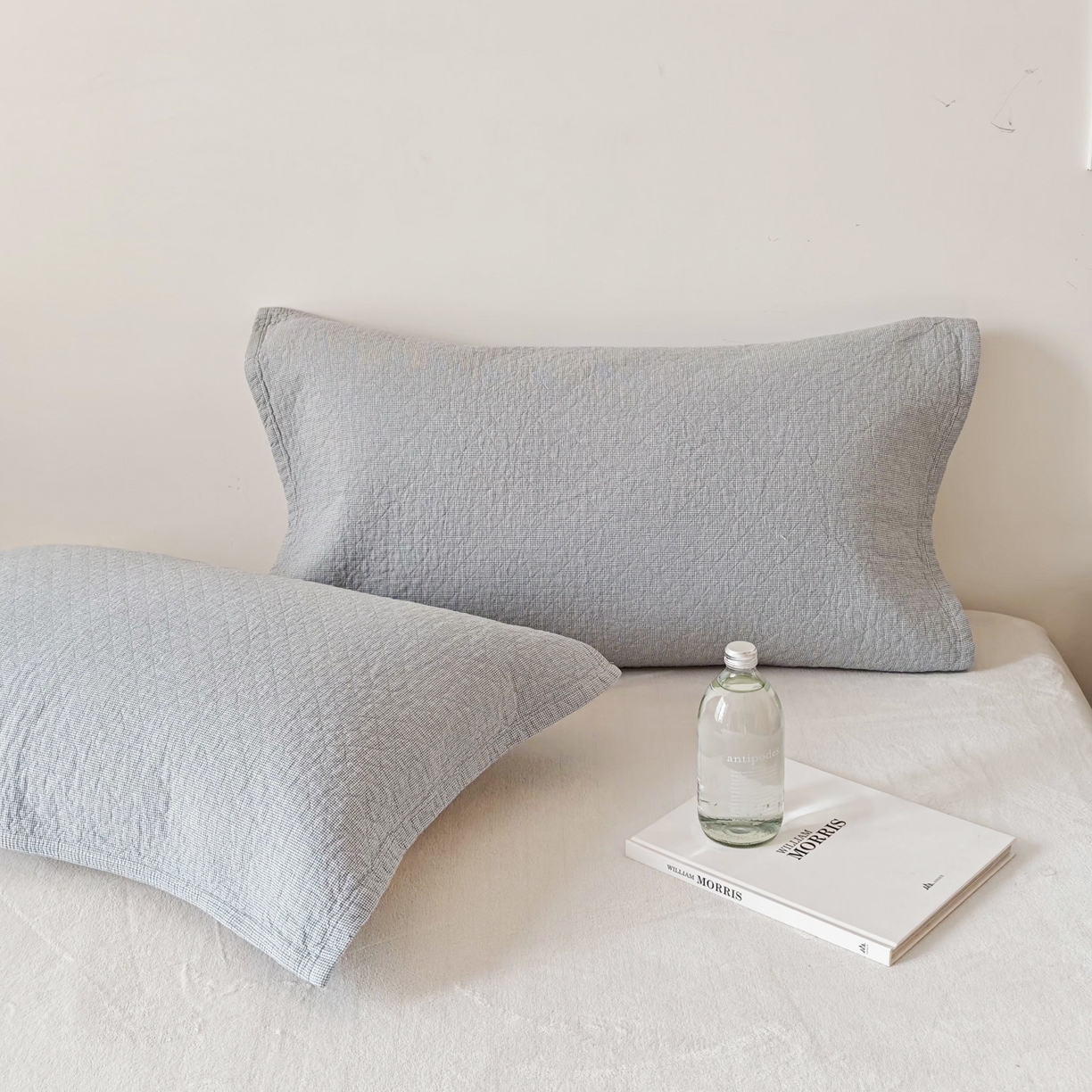 91家纺网 家纺一手货源 找家纺 （总）沐瑟家纺 2026新款无印风格子款枕巾