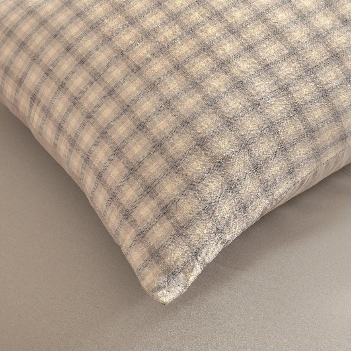 91家纺网 家纺一手货源 找家纺 典冠 2025新款A类全棉棉花被夏被四件套 焕花灰