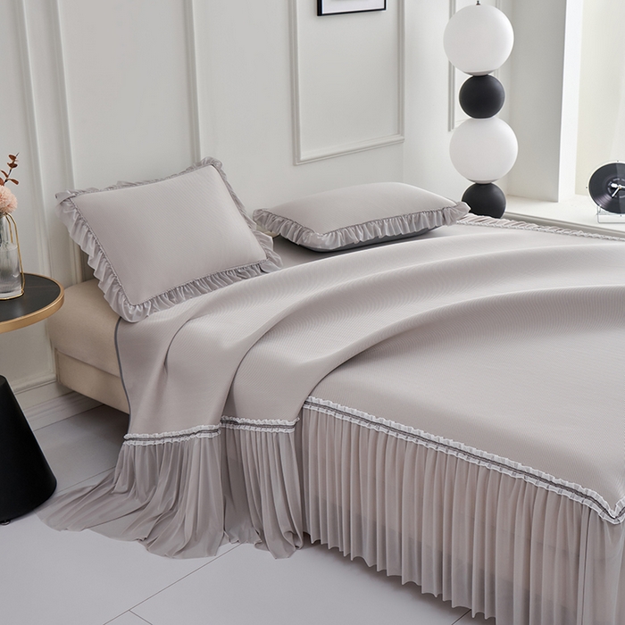 91家纺网 家纺一手货源 找家纺 小牛席业 2026新款ALL COOL全凉感床裙凉席席子系列 ALL cool-香槟