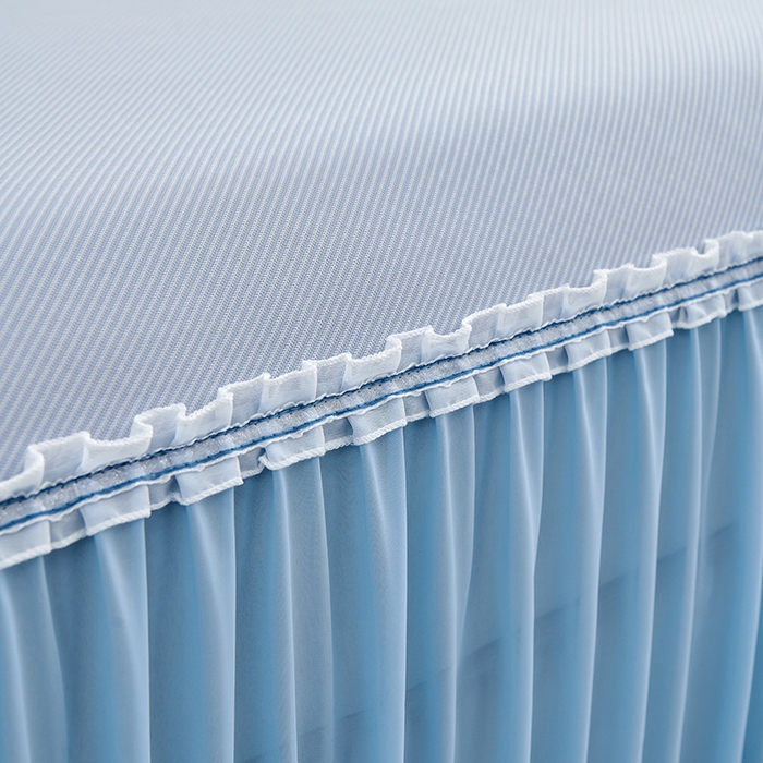 91家纺网 家纺一手货源 找家纺 小牛席业 2026新款ALL COOL全凉感床裙凉席席子系列 ALL cool-蓝色