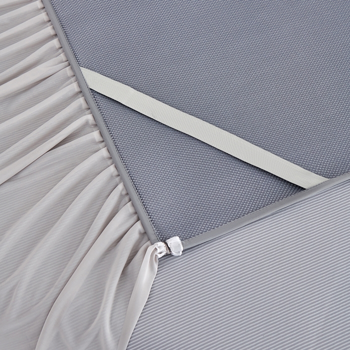 91家纺网 家纺一手货源 找家纺 小牛席业 2026新款ALL COOL全凉感床裙凉席席子系列 ALL cool-灰色