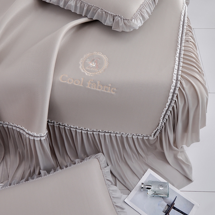 91家纺网 家纺一手货源 找家纺 小牛席业 2026新款ALL COOL全凉感床裙凉席席子系列 ALL cool-香槟