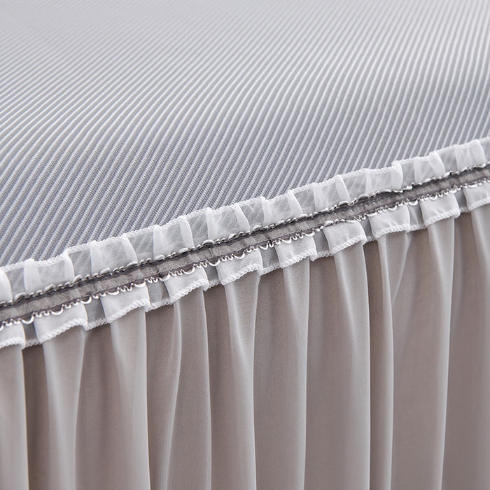 91家纺网 家纺一手货源 找家纺 小牛席业 2026新款ALL COOL全凉感床裙凉席席子系列 ALL cool-灰色