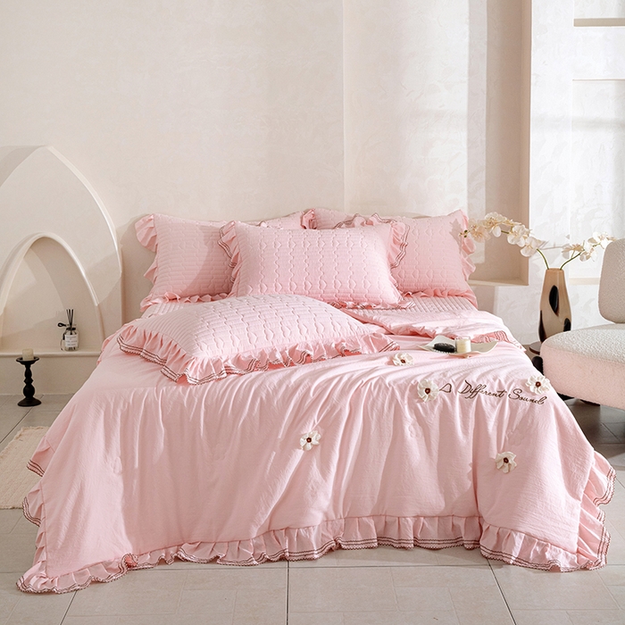 91家纺网 家纺一手货源 找家纺 （总）金绣美居 2026春夏新款多功能夏凉被空调被夏被床盖四件套-花絮（控价不低于169元）