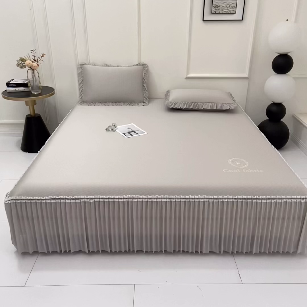 91家纺网 家纺一手货源 找家纺 小牛席业 2026新款ALL COOL全凉感床裙凉席席子系列 ALL cool-香槟