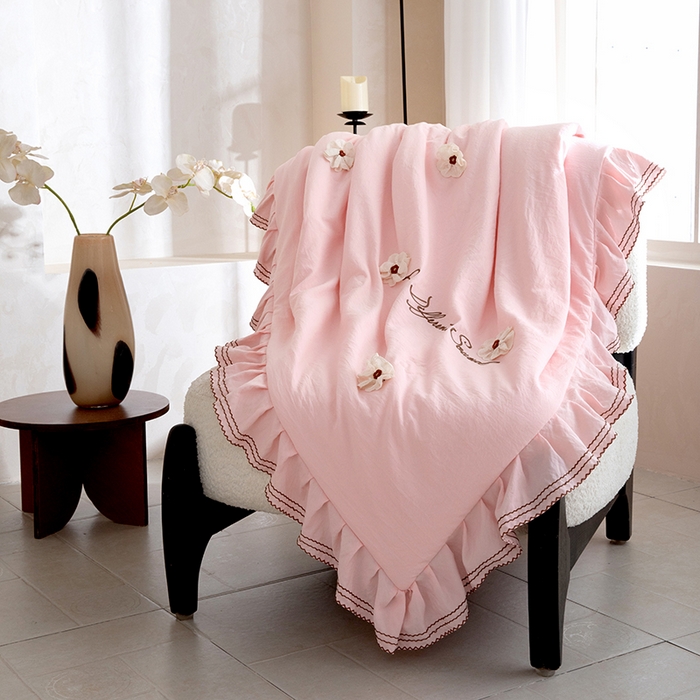 91家纺网 家纺一手货源 找家纺 （总）金绣美居 2026春夏新款多功能夏凉被空调被夏被床盖四件套-花絮（控价不低于169元）