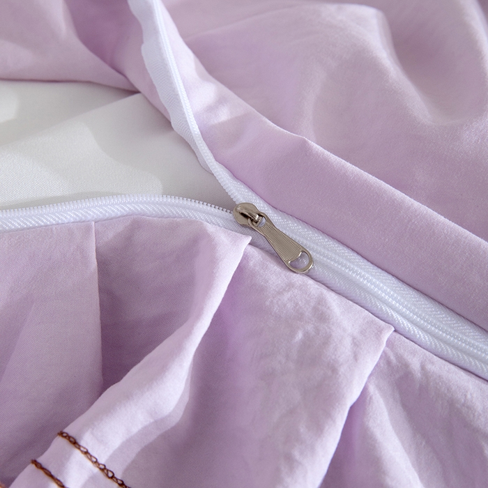 91家纺网 家纺一手货源 找家纺 金绣美居 2026春夏新款多功能夏凉被空调被夏被床盖四件套-花絮（控价不低于169元） 花絮-紫色