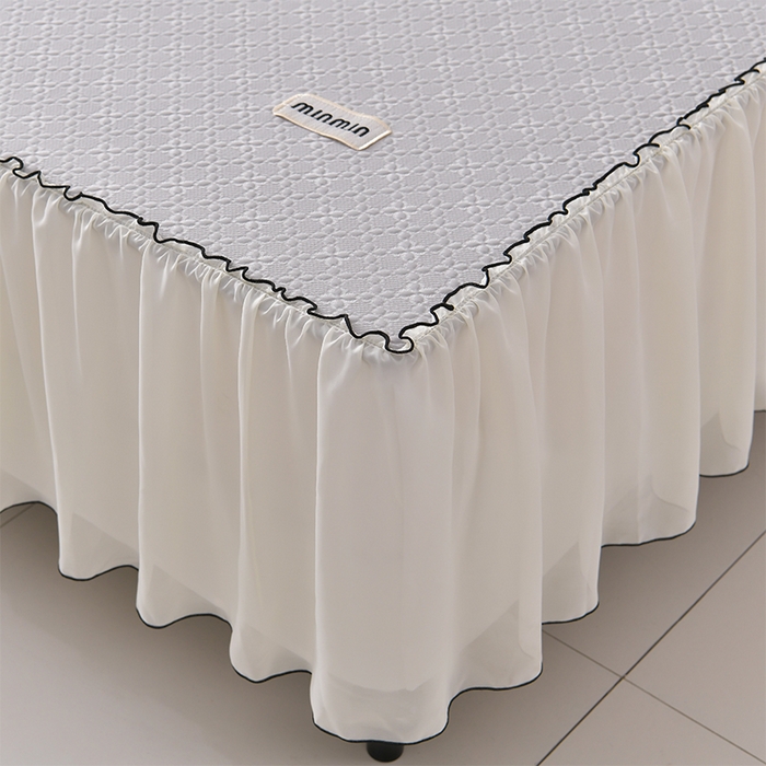 91家纺网 家纺一手货源 找家纺 （总）小牛席业 2026新款浪漫花语冷感豆席床裙凉席席子系列