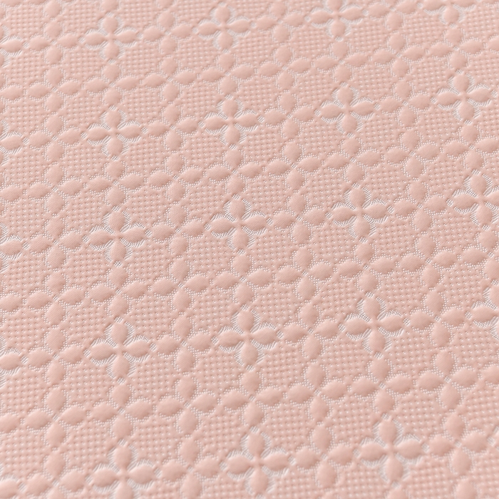 91家纺网 家纺一手货源 找家纺 小牛席业 2026新款浪漫花语冷感豆席床裙凉席席子系列 浪漫花语-浪漫花语冷感豆豆席床裙-粉玉