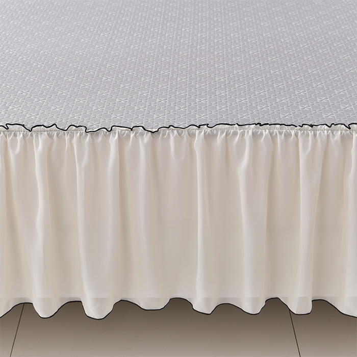 91家纺网 家纺一手货源 找家纺 （总）小牛席业 2026新款浪漫花语冷感豆席床裙凉席席子系列