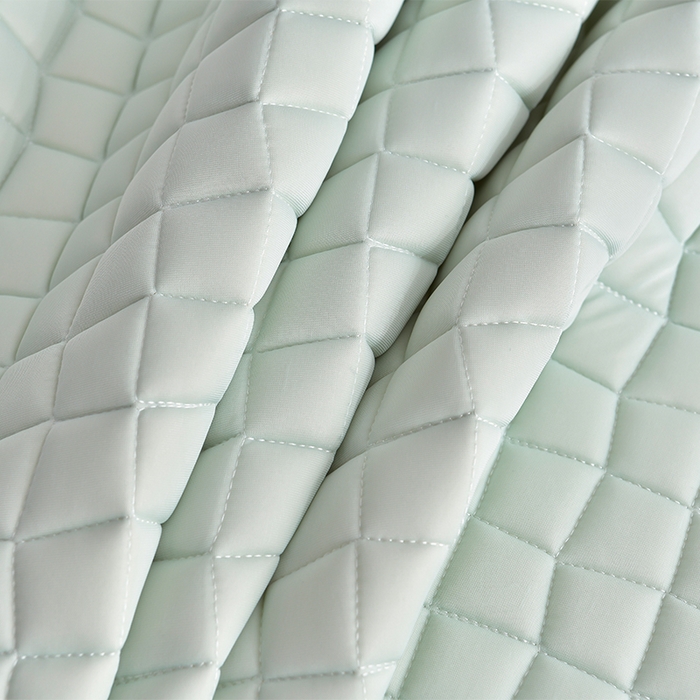 91家纺网 家纺一手货源 找家纺 小牛席业 2026新款凉感小冰块乳胶席床裙款凉席席子系列 凉感小冰块乳胶席床裙款-水绿