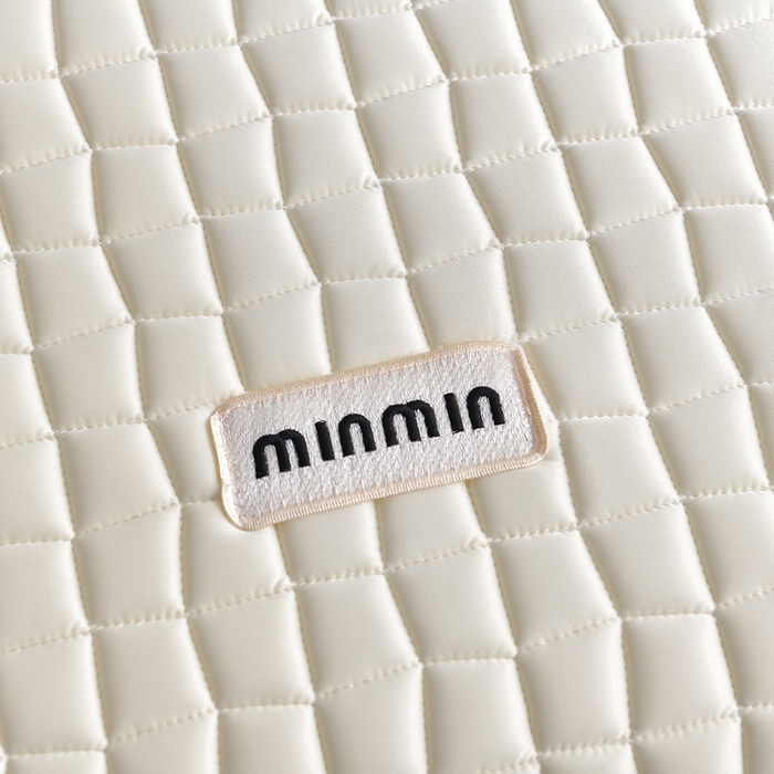 91家纺网 家纺一手货源 找家纺 小牛席业 2026新款凉感小冰块乳胶席床裙款凉席席子系列 凉感小冰块乳胶席床裙款-象牙白