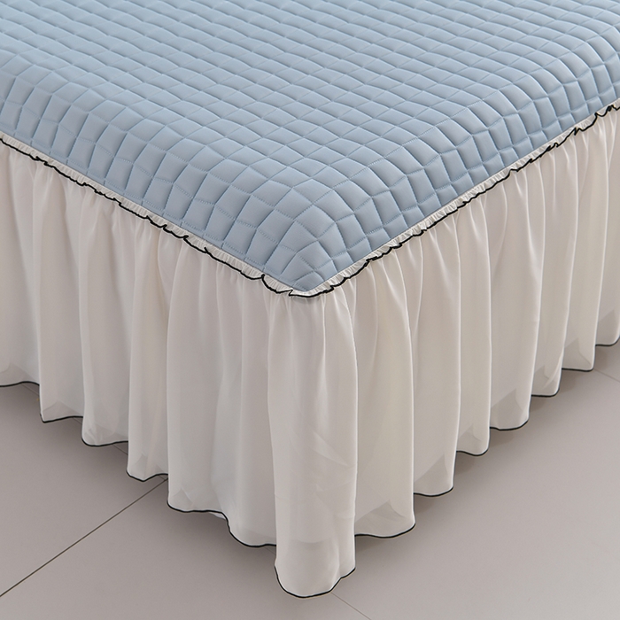 91家纺网 家纺一手货源 找家纺 （总）小牛席业 2026新款凉感小冰块乳胶席床裙款凉席席子系列