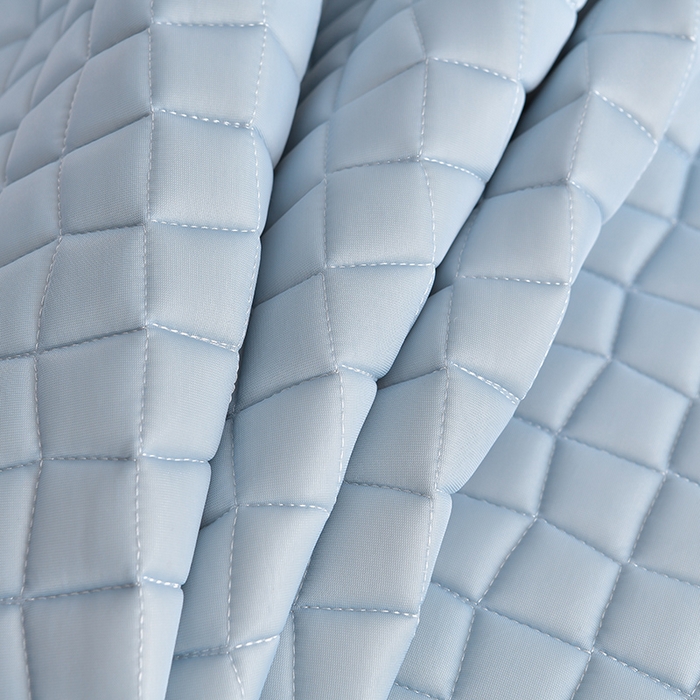 91家纺网 家纺一手货源 找家纺 小牛席业 2026新款凉感小冰块乳胶席床裙款凉席席子系列 凉感小冰块乳胶席床裙款-冰川蓝