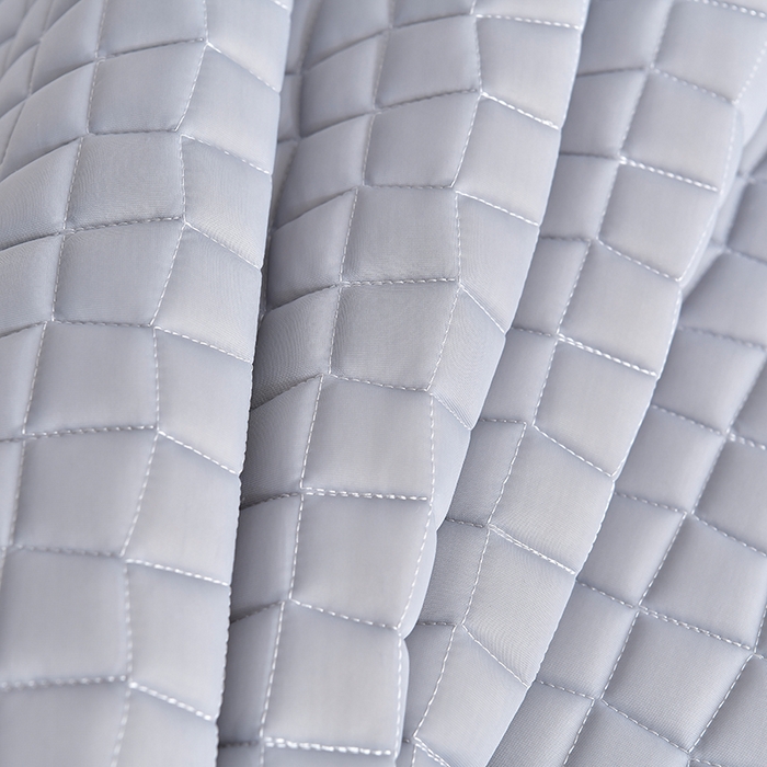 91家纺网 家纺一手货源 找家纺 小牛席业 2026新款凉感小冰块乳胶席床裙款凉席席子系列 凉感小冰块乳胶席床裙款-灰色