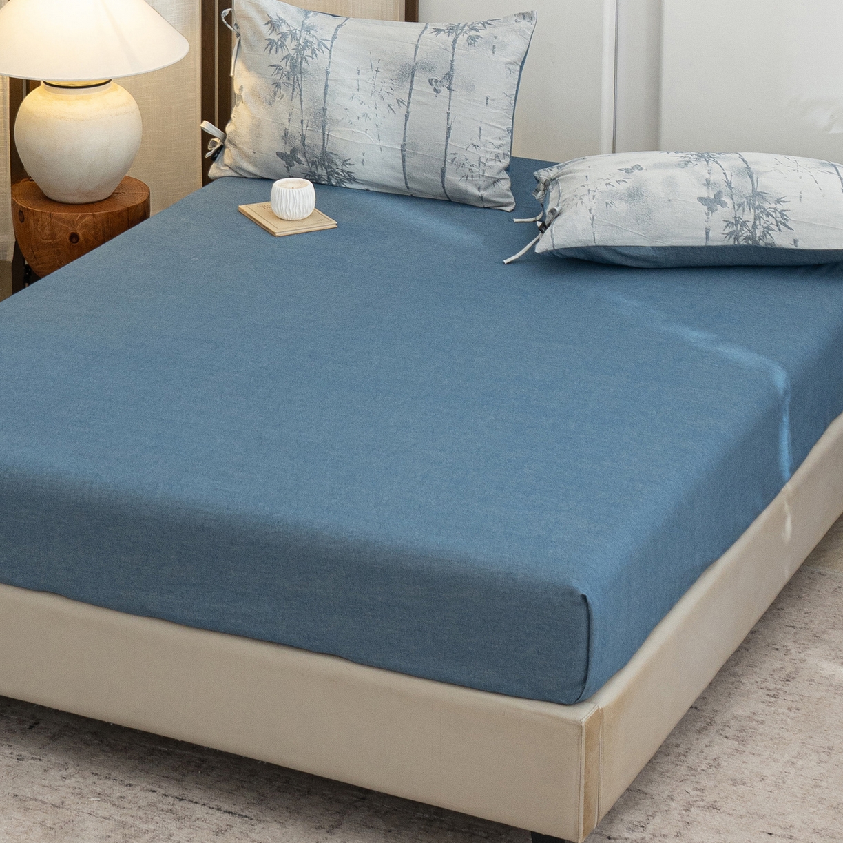 91家纺网 家纺一手货源 找家纺 （总）凌云家纺 2026新款高端春夏提花棉麻四件套-步步高升系列