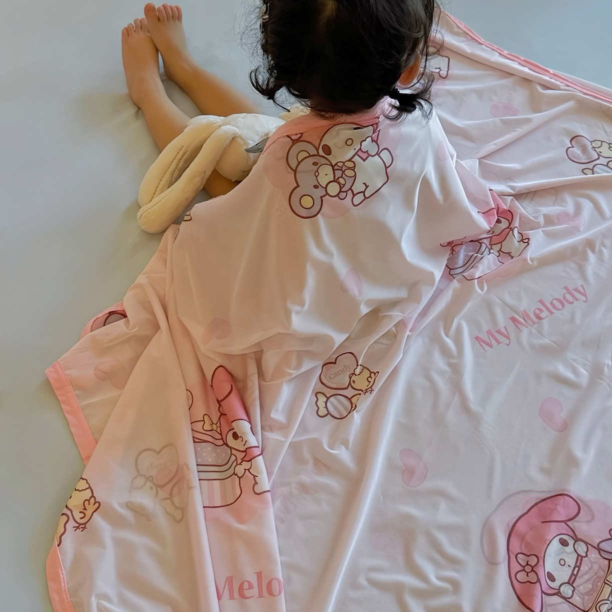 91家纺网 家纺一手货源 找家纺 兜米家居 2026新款A类母婴级三丽鸥凉感毯 美乐蒂