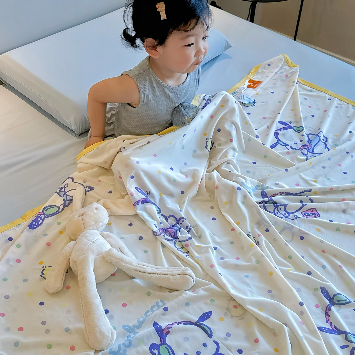 91家纺网 家纺一手货源 找家纺 兜米家居 2026新款A类母婴级三丽鸥凉感毯 帕恰狗