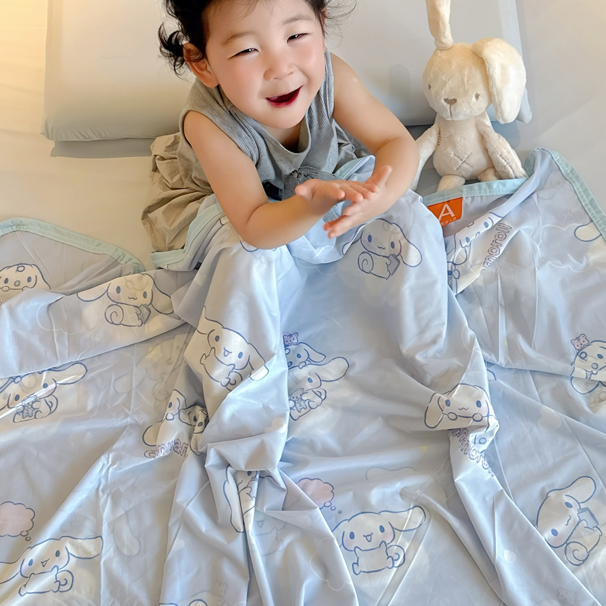 91家纺网 家纺一手货源 找家纺 兜米家居 2026新款A类母婴级三丽鸥凉感毯 玉桂狗