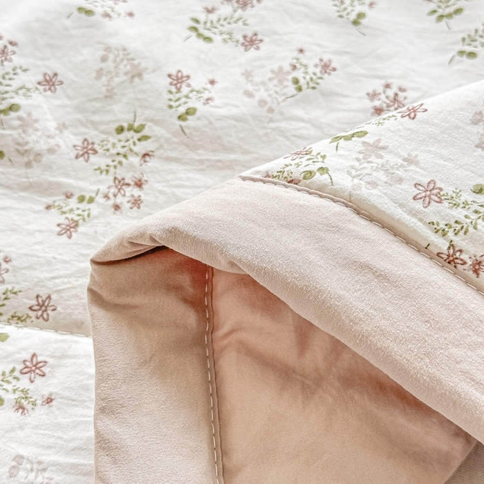 91家纺网 家纺一手货源 找家纺 好欣怡家纺 2026新款110克云柔棉被子50%新疆棉花夏被冬被被芯直播首选（含检测报告） 碧叶粉黛-夏被