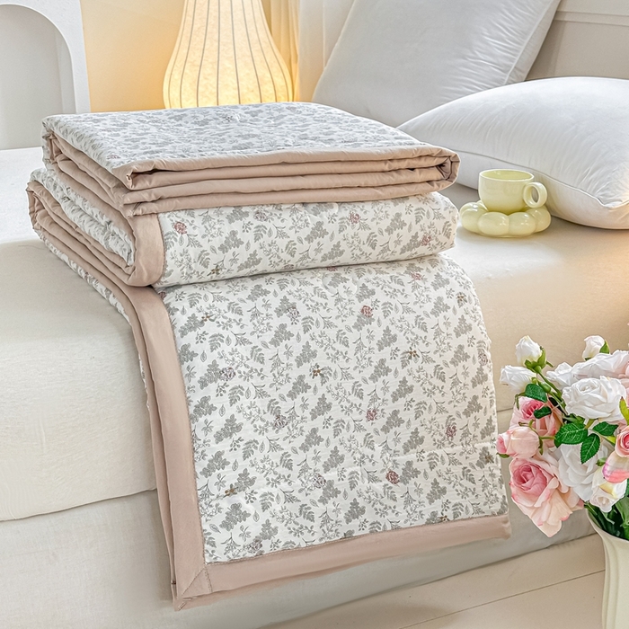 好欣怡家纺 2026新款110克云柔棉被子50%新疆棉花夏被冬被被芯直播首选（含检测报告） 花间物语-夏被