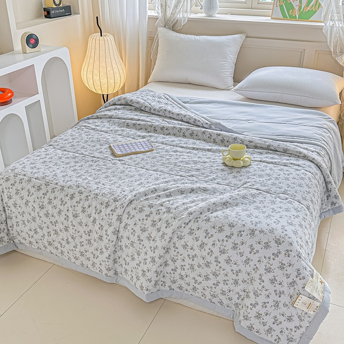 91家纺网 家纺一手货源 找家纺 好欣怡家纺 2026新款110克云柔棉被子50%新疆棉花夏被冬被被芯直播首选（含检测报告） 花町-夏被