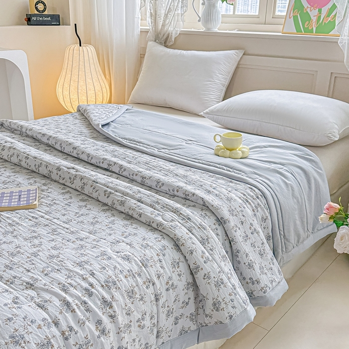 91家纺网 家纺一手货源 找家纺 好欣怡家纺 2026新款110克云柔棉被子50%新疆棉花夏被冬被被芯直播首选（含检测报告） 花町-夏被