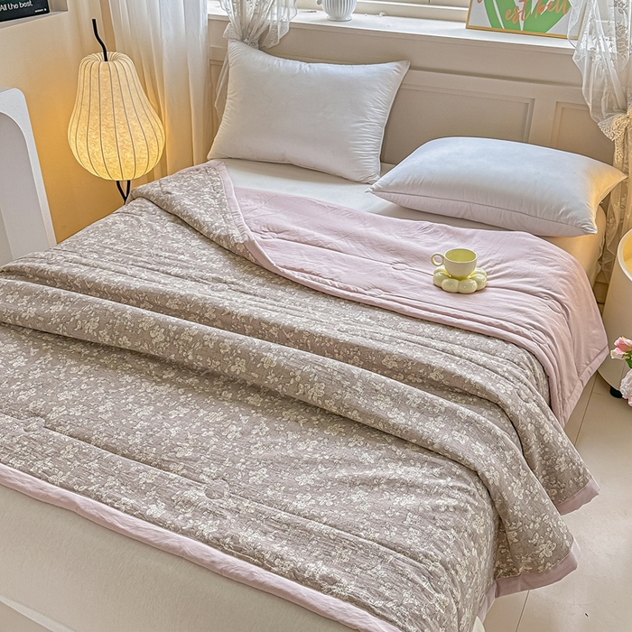 91家纺网 家纺一手货源 找家纺 好欣怡家纺 2026新款110克云柔棉被子50%新疆棉花夏被冬被被芯直播首选（含检测报告） 花漾-夏被