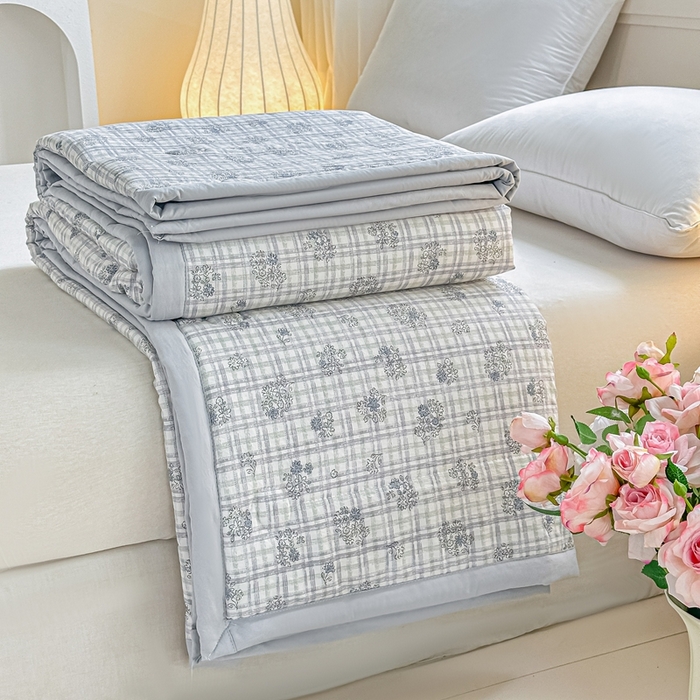 好欣怡家纺 2026新款110克云柔棉被子50%新疆棉花夏被冬被被芯直播首选（含检测报告） 铃兰花-夏被