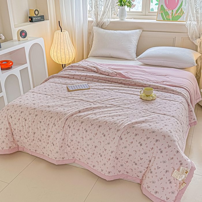 91家纺网 家纺一手货源 找家纺 好欣怡家纺 2026新款110克云柔棉被子50%新疆棉花夏被冬被被芯直播首选（含检测报告） 甜茶-夏被