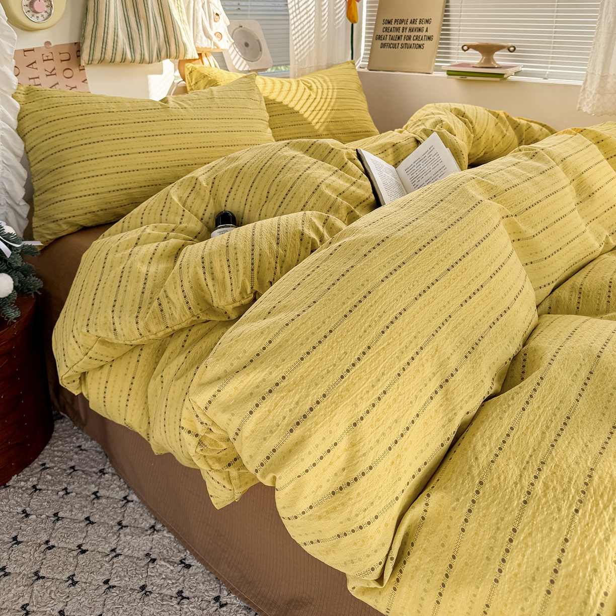 91家纺网 家纺一手货源 找家纺 （总）多品家纺 2026年奶呼呼云感双层纱单被套 被套单件