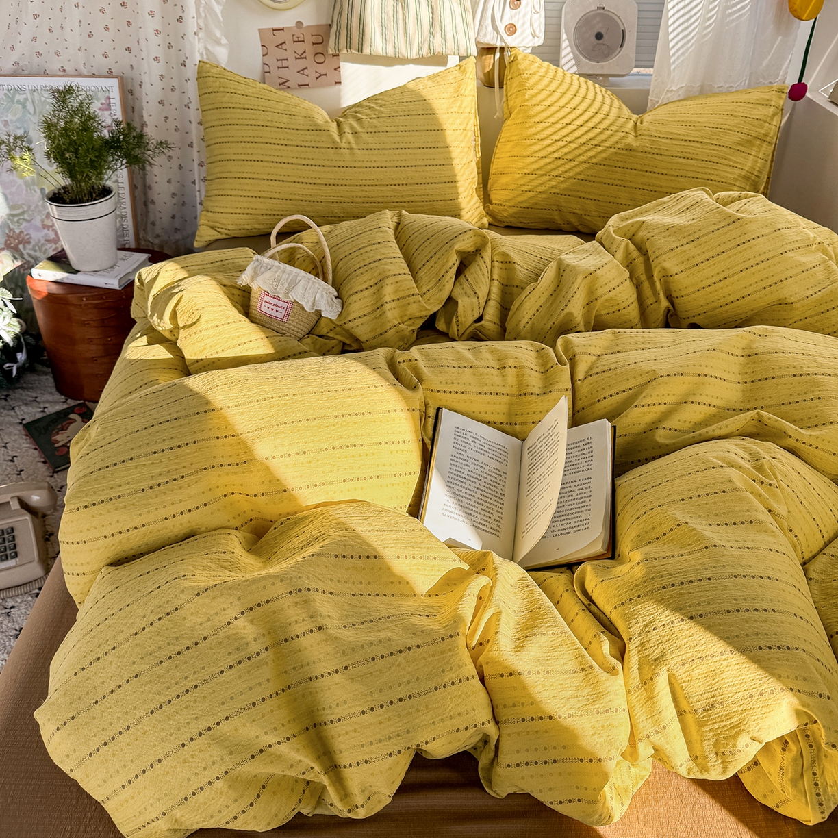 91家纺网 家纺一手货源 找家纺 （总）多品家纺 2026年奶呼呼云感双层纱单被套 被套单件