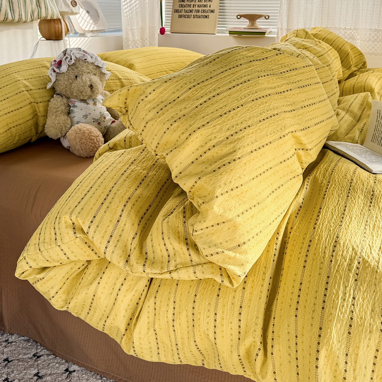 91家纺网 家纺一手货源 找家纺 （总）多品家纺 2026年奶呼呼云感双层纱单被套 被套单件