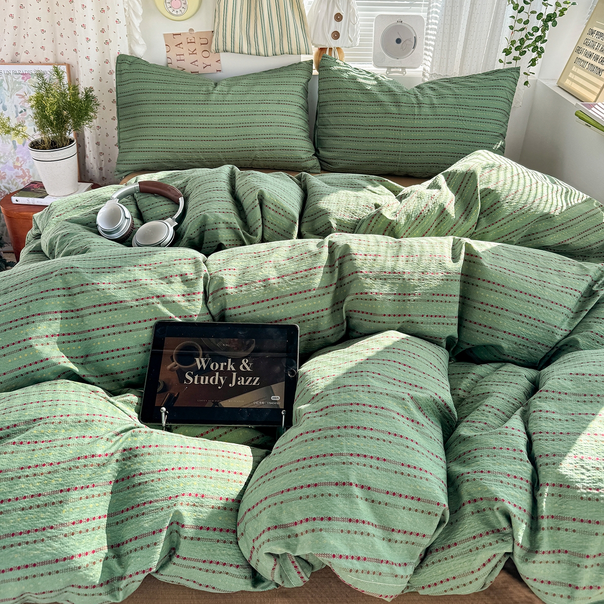 91家纺网 家纺一手货源 找家纺 （总）多品家纺 2026年奶呼呼云感双层纱四件套