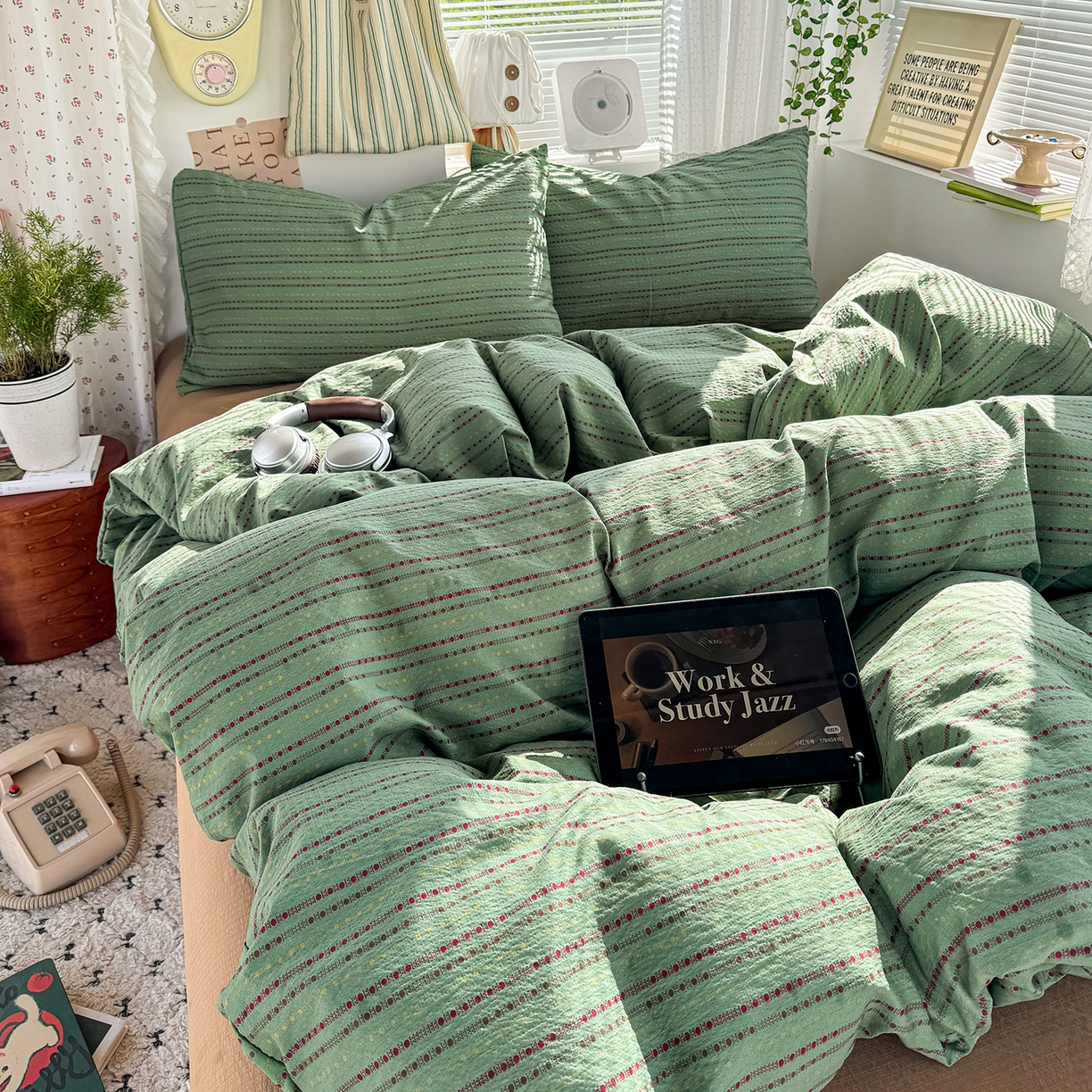 91家纺网 家纺一手货源 找家纺 （总）多品家纺 2026年奶呼呼云感双层纱四件套